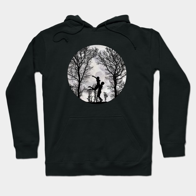 Silhouette Dancing Couple Hoodie by AtHomeNinjaKeisha